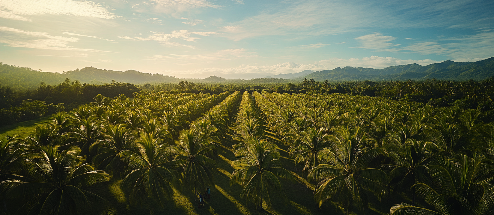 Pacific coconut plantation